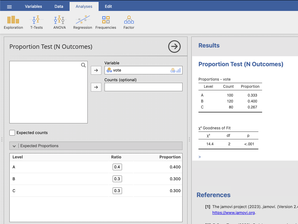 ทางซ้าย: การกำหนดค่าเพื่อทดสอบ ทางขวา: ผลการทดสอบ